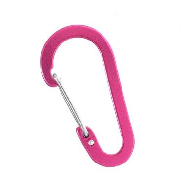 Imagem de West Coast Paracord 5 cm mosquetão leve e durável de alumínio para portão de arame – chaveiro, recreativo, tiras (Magenta, simples)