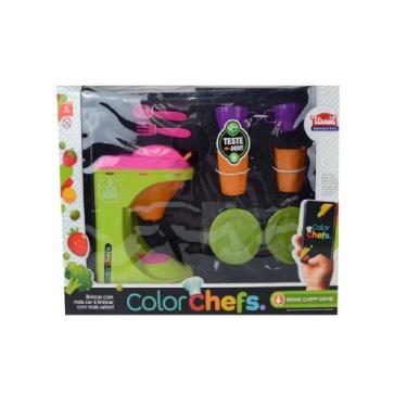Imagem de Kit Cafeteira Color Chefs Com Som E Luz Com App - Usual - Usual Plasti