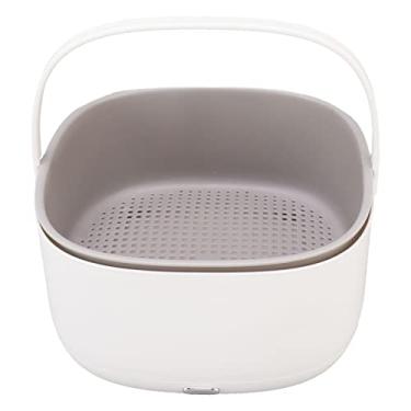 Imagem de Máquina De Lavar Frutas E Vegetais YEmirth, Dispositivo Ultrassônico De Limpeza De Frutas E Vegetais De 360 ​​graus, Limpador De Cesta De Lavagem De Arroz Sem Fio Com Alça, Utensílios De Cozinha, Limp