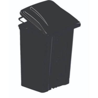 Imagem de Lixeira Com Pedal Polipropileno Preta - 50 Litros