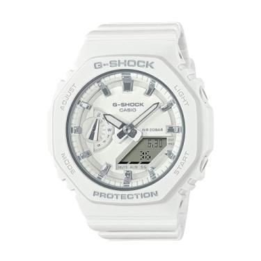 Imagem de Casio Relógio feminino analógico G-Shock GMA-S2100-7ADR, branco, pulseira, Branco, 46.2×42.9×11.2mm, correia