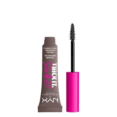 Imagem de NYX PROFESSIONAL MAKEUP Rímel espesso para sobrancelhas Thick It Stick It, gel para sobrancelhas - marrom acinzentado frio