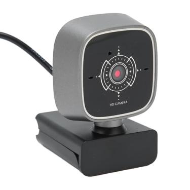 Imagem de Webcam 1080P Com Microfone Duplo, Câmera USB Plug and Play, Rotação Flexível, Ampla Aplicação, para Ensino On-line, Conferências