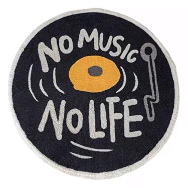 Imagem de Tapete Absorvente De água, Tapete De Sala De Estar Criativamente Tapete De Disco De CD Tapetes De Banheiro Tapetes De Banheiro Antiderrapantes Laváveis ​​e Absorventes Tapete (100 * 100cm-2#)