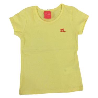 Imagem de Blusa básica infantil menina Romitex branca/rosa/amarela