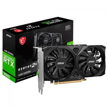 Imagem de Placa de Video MSI RTX 3050 Ventus 2X 6GB OC GDDR6 96 BITS - 912-V812-016