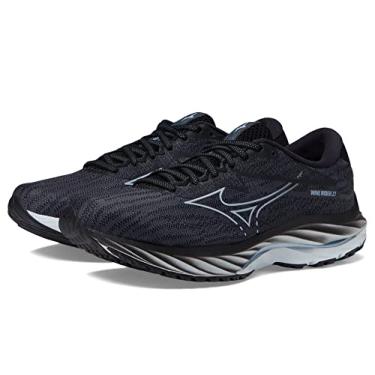 Imagem de Mizuno Tênis de corrida feminino Wave Rider 27, Ebony-snowcrest, 10.5 Wide