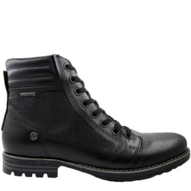 Imagem de Coturno Masculino Casual em Couro Zíper Lateral Pegada Action 180748