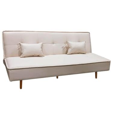 Imagem de Speciale Home - Sofá Cama Silver 3 Lugares Reclinável 1,92 Material Sintético Bege Speciale Home