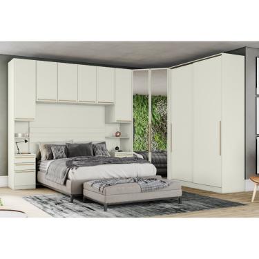 Imagem de Quarto Modulado Completo Henn Seletto 5 Peças 10 Portas 6 Gavetas - Areia