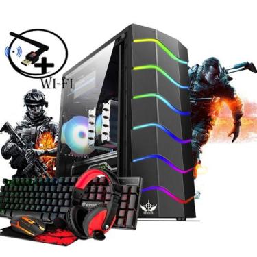 Imagem de Computador Pc Gamer Desktop Cpu Barato i5 3.10Ghz 8gb ram ssd 120gb pl