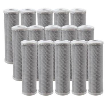 Imagem de Kit 15 Unidades Refil Filtro BBI Carbon Block Encaixe para Carcaças de