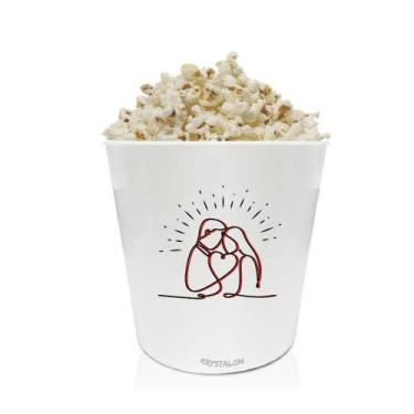 Imagem de Balde De Pipoca Personalizado Casal - Para Dia Dos Namorados - Krystal