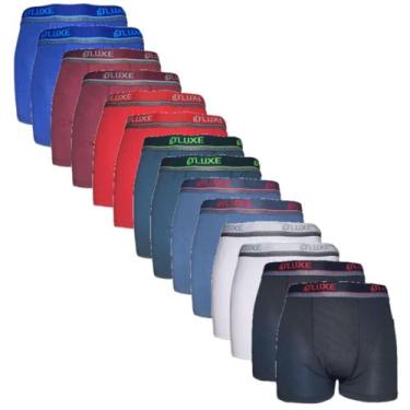 Imagem de Kit 6 Cuecas Boxer Box Masculino Adulto Cores Sortidas Microfibra Atac