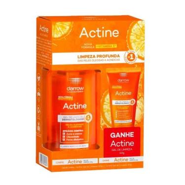 Imagem de Kit Gel De Limpeza Darrow Actine 140g + Gel De Limpeza Actine 40g