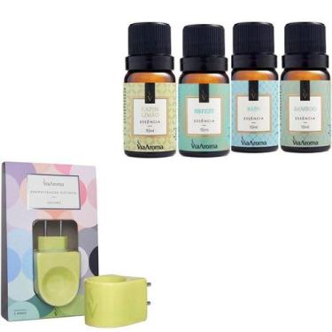 Imagem de Kit Green Via Aroma Aromatizador com 4 Essencias 10ml