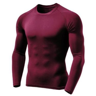 Imagem de Camiseta Uv Dry Masculina Manga Longa Segunda Pele Térmica Proteção So