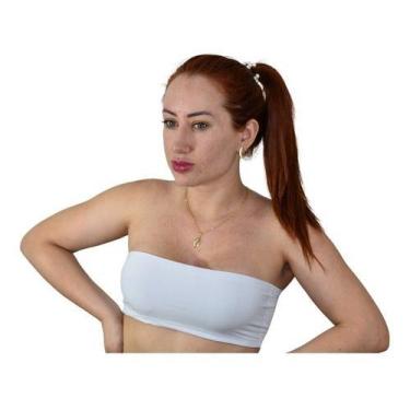 Imagem de Top Modelo Sem Alça Coladinho - Z39 - Fanáticos Por Cintas, Branco, P,