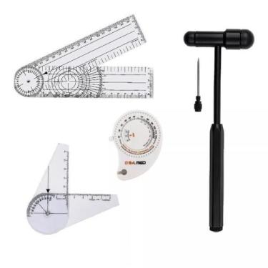 Imagem de Goniometro Pequeno E Grande + Martelo Buck + Fita Metrica - BIC