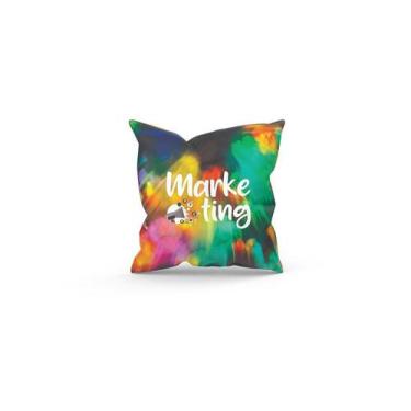 Imagem de Almofada Decorativa Cheia c/ Zíper 40x40 Marketing - Deluzz