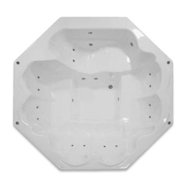 Imagem de Spa Redondo Topazio com hidro - Só Banheiras, 2,63X2,63X0,75, 110V