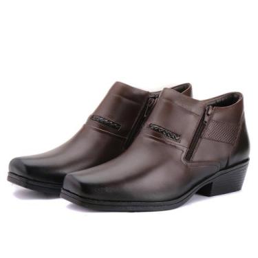 Imagem de Bota Casual Masculina Cano Curto Jungle Reta Oposta - 5626 - Café, 39,