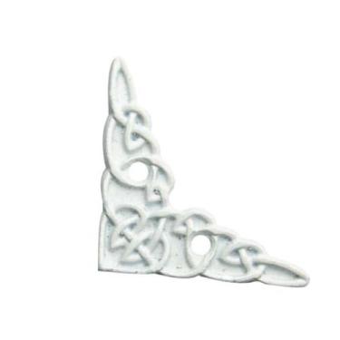 Imagem de Cantoneira Coração Metal Decoração P/ Caixas Espelhos 4 Peças - Metall