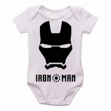 Imagem de body nenê criança roupa bebê Homem Ferro  - Empório Dutra, M   ( 2-4 M