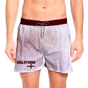 Imagem de Short Masculino Praia Curto Inglaterra País Copa Verão Moda - Bueno St