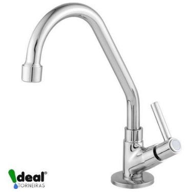 Imagem de Torneira P/ Cozinha De Metal Bica Móvel Metal Bancada 1167 C-66 1/4 de