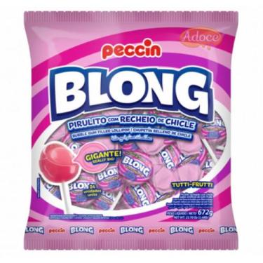 Imagem de Pirulito chicle blong gigante 24unx28g peccin, TUTTI FRUTTI