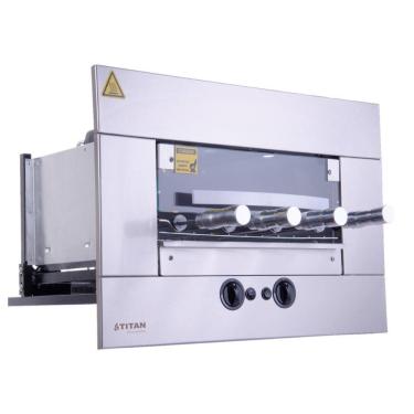 Imagem de Churrasqueira a Gás de Embutir Titan 4 Espetos Rotativos 220V