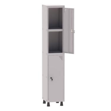 Imagem de Armário Guarda Volume Locker Roupeiro 1 Vão 02 Portas Com Prateleira G