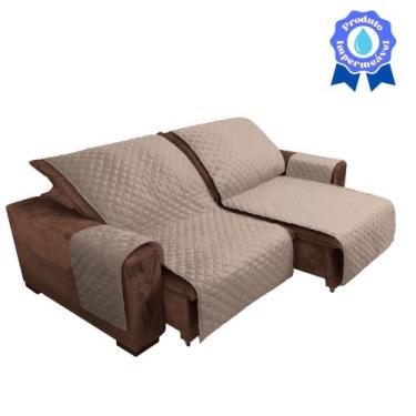 Imagem de Capa protetora de sofá Impermeável retrátil 2,20m x 2,40m 2 partes  - 