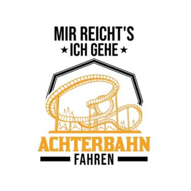 Imagem de Achterbahn Notizbuch: Mir reichts Ich gehe Achterbahn fahren / 6x9 Zoll / 120 karierte Seiten