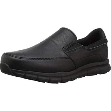 Imagem de Tênis masculino Skechers Nampa-Groton Food Service, Poliuretano preto, 9 Wide