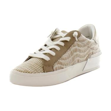 Imagem de Dolce Vita Zina Sapatilhas femininas e Oxfords Wheat Raffia tamanho 38 M, Ráfia de trigo, 37