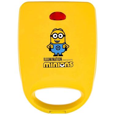 Imagem de Sanduicheira com Placas Antiaderente Temática Minions, 110V 520W, Uncanny Brands, Amarela