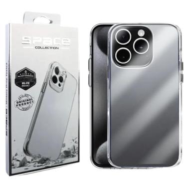 Imagem de Capa Capinha SPACE CASE Clear Ultra Resistência Híbrida Compatível iPhone 15 Pro