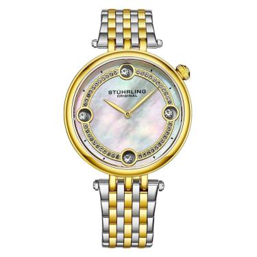 Imagem de Relógio Feminino Stuhrling Symphony 3999 Quartzo 38mm, Dourado Clássico