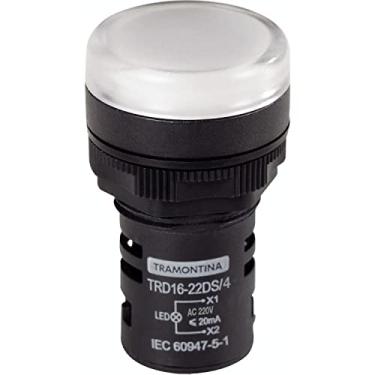 Imagem de SINALIZADOR TRD16-22DS 4 BRANCO TRAMONTINA 220V