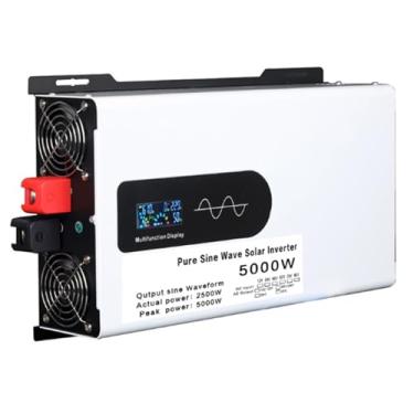 Imagem de 5000W Inverter CC 12V/24V/48V/60V/72V DC para conversor CA 110/220V 50Hz/60Hz Inversor solar de onda senoidal pura para casa, veículos,24v to 220v