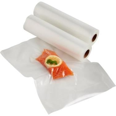 Imagem de Rolo Bobina Saco a Vácuo com Ranhuras Plástico para Seladora Máquina a Vacuo(25cm X 500cm)