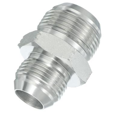 Imagem de PATIKIL Conectores de mamilo redutores hexagonais Adaptador de tubo macho 1 1/40.6 cm alargador 37° JIC x 1 5/40.6 cm BSPT adaptador reto macho, adaptador de bico redutor de encaixe de tubulação