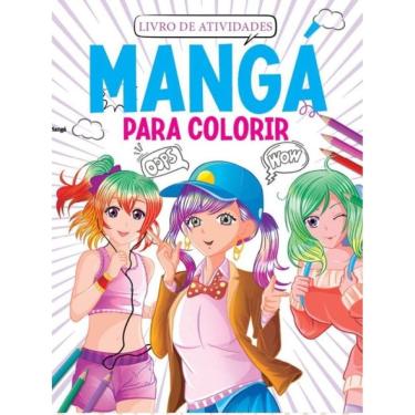 Imagem de Mangá Para Colorir - Livro De Atividades