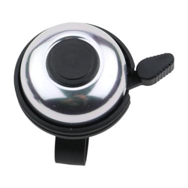 Imagem de kowaku Bike sino, sino do guidão, som alto portátil, acessórios de ciclismo compactos, campainha de bicicleta para crianças, passeios de bicicleta, Prata