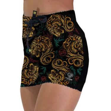 Imagem de Saia Cyclone Veludo Siberian Tiger Heavy, Preto, Amarelo, PP