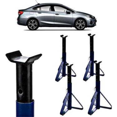 Imagem de Kit 4 Cavalete De Apoio Veículos Carro Tripé 2 Toneladas - Ferramentas
