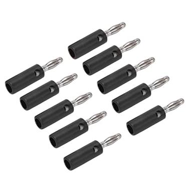 Imagem de 10pcs Gold Blaned Banana Plug Connector CNC Processo, para Equipamentos Eletrônicos de Liga de Zinco Adaptador Com Plugue de Banana Lanterna (Liga de zinco, aço manganês, ABS 2)