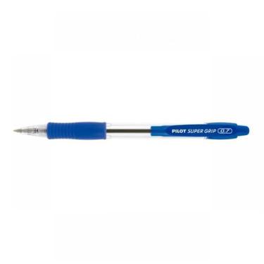 Imagem de Caneta Super Grip Bp 10r F 0.7 Preta Pilot 12 Unidades